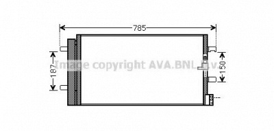 AVA QUALITY COOLING ai5352d -  Конденсатор, кондиционер